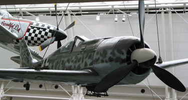 P-51 and FW-190 in museum