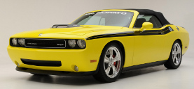 picture of Dodge Challenger, 2009, SRT, 426 Hemi, convertible, yellow/black, Mr. Norms