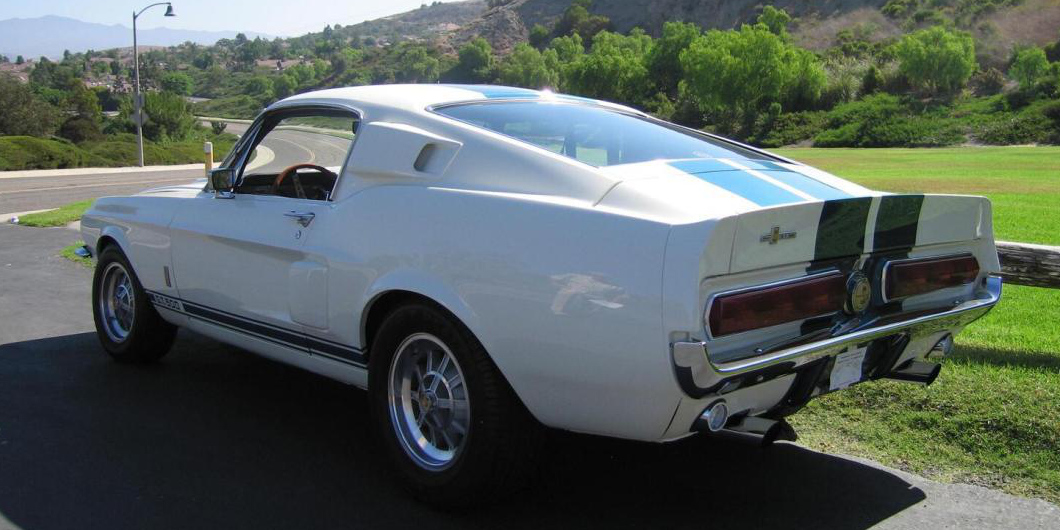 picture of Ford Mustang, 1967, fastback, Shelby GT500, white