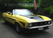 picture of Ford Mustang, 1972, convertible, yellow/black, Ram Air
