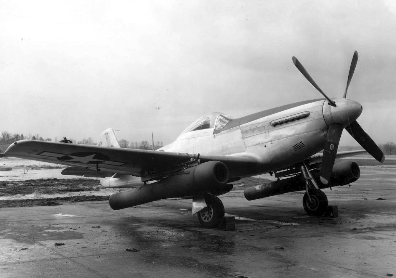 P-51 with under-wing ram-jets
