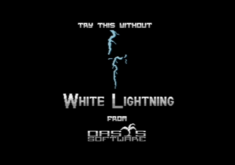 White Lightning FORTH demo screen