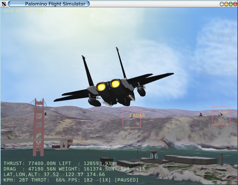 Palomino Flight Simulator screenshot